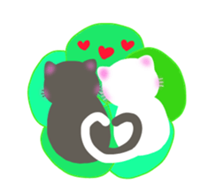 lovey dovey cats sticker #10391583