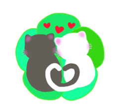 lovey dovey cats sticker #10391583