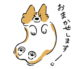 Corgi boy Daizu sticker #10391646
