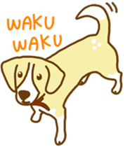 Handsome Beagle "REN" sticker #10392265