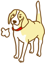 Handsome Beagle "REN" sticker #10392272