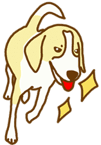 Handsome Beagle "REN" sticker #10392273