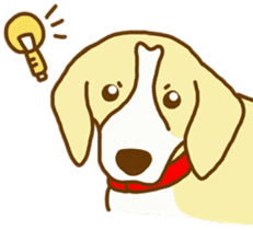 Handsome Beagle "REN" sticker #10392275