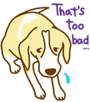 Handsome Beagle "REN" sticker #10392286