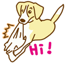 Handsome Beagle "REN" sticker #10392292