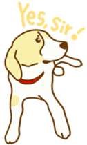 Handsome Beagle "REN" sticker #10392293