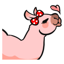 Cute & Ugly Llama! sticker #10393676