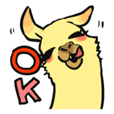 Cute & Ugly Llama! sticker #10393685