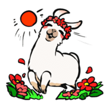 Cute & Ugly Llama! sticker #10393694