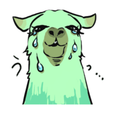 Cute & Ugly Llama! sticker #10393699