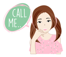 Attractive Girl sticker #10393787