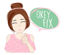 Attractive Girl sticker #10393789