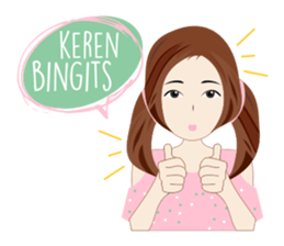 Attractive Girl sticker #10393792