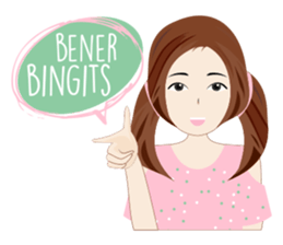 Attractive Girl sticker #10393797