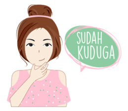 Attractive Girl sticker #10393805