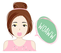 Attractive Girl sticker #10393807