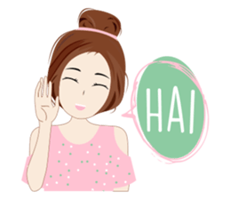 Attractive Girl sticker #10393823