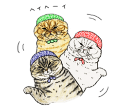Strange world of cats 3 sticker #10395144