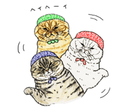 Strange world of cats 3 sticker #10395144