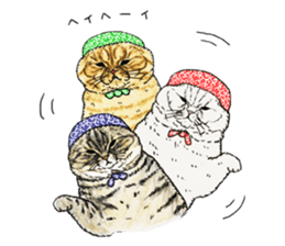 Strange world of cats 3 sticker #10395144