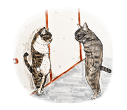 Strange world of cats 3 sticker #10395180