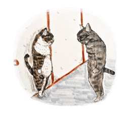 Strange world of cats 3 sticker #10395180