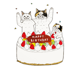 Strange world of cats 3 sticker #10395183