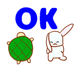 usagi & kamekichi sticker #10395585