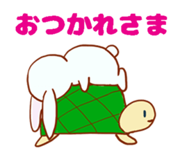 usagi & kamekichi sticker #10395596