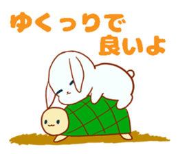 usagi & kamekichi sticker #10395606