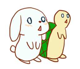 usagi & kamekichi sticker #10395620