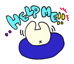 Cute cute white bear sticker #10395888