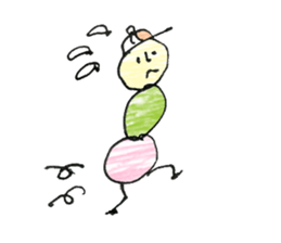 dumpling caterpillar sticker #10396149