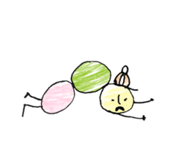 dumpling caterpillar sticker #10396154