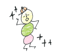 dumpling caterpillar sticker #10396157