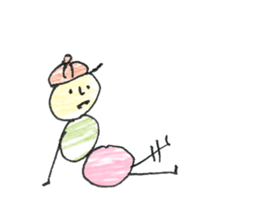 dumpling caterpillar sticker #10396170