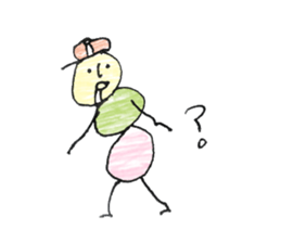 dumpling caterpillar sticker #10396173