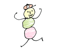 dumpling caterpillar sticker #10396181