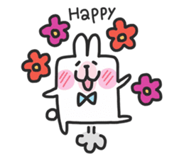 Happy bunny&cat sticker #10396265