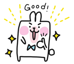 Happy bunny&cat sticker #10396277