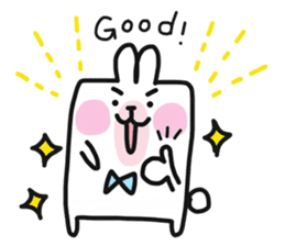 Happy bunny&cat sticker #10396277