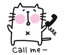 Happy bunny&cat sticker #10396292