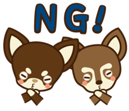 Chihuahua Brother's - Shiyairo & Tramp sticker #10397829