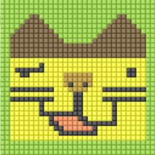 8-bit pixel Castella Cat sticker #10398426
