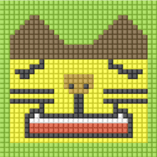 8-bit pixel Castella Cat sticker #10398431