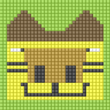 8-bit pixel Castella Cat sticker #10398439