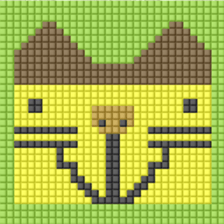 8-bit pixel Castella Cat sticker #10398445