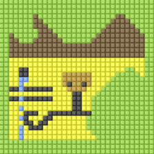 8-bit pixel Castella Cat sticker #10398447