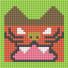 8-bit pixel Castella Cat sticker #10398451