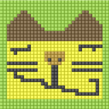 8-bit pixel Castella Cat sticker #10398452